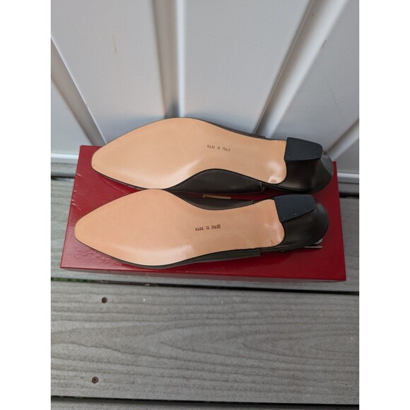 NIB Ferragamo Women’s Slingback Pump Heel Brown Metallic Leather Size 9 - Picture 3 of 6